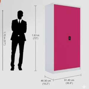 Almirah  G22/24,2-Door Steel Almirah, 60-65kg