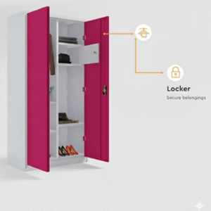 Almirah  G22/24,2-Door Steel Almirah, 60-65kg