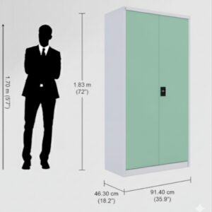 Almirah G26/28, 2 Door Steel Almir, 38-43kg